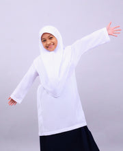Canggih Baju Kurung Sekolah Pesak - Putih CP009-BK image 0