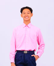 Canggih – Kemeja Sekolah Lengan Panjang (Kolar Keras) – Merah Jambu CP021-LPK image 2