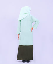 Canggih – Baju Sekolah Lengan Panjang(Berkolar bulat) – Hijau Muda CP009-LGR image 3
