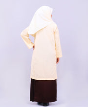 Canggih – Baju Sekolah Lengan Panjang(Berkolar bulat) – Coklat Cair CP009-LBR image 3