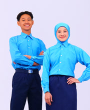 Canggih – Kemeja Pengawas Sekolah Lengan Panjang (Kolar Keras) - Biru CP021-BLS image 0