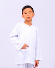 Canggih - Baju Melayu Johor Sekolah Agama - Putih BJ401-B image 0