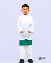 Canggih - Baju Melayu Berkolar Sekolah Agama - Putih BM401-B image 2
