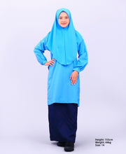 Canggih – Baju Kurung Ummi Sekolah Agama – Biru CU-009B image 2