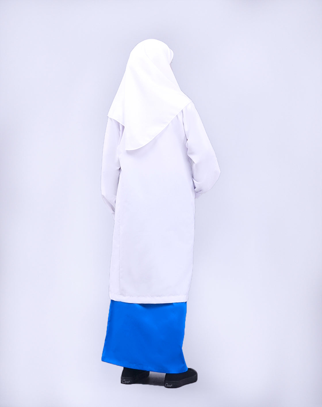 Canggih – Baju Kurung Ummi Sekolah Agama – Putih CU-009 image 3