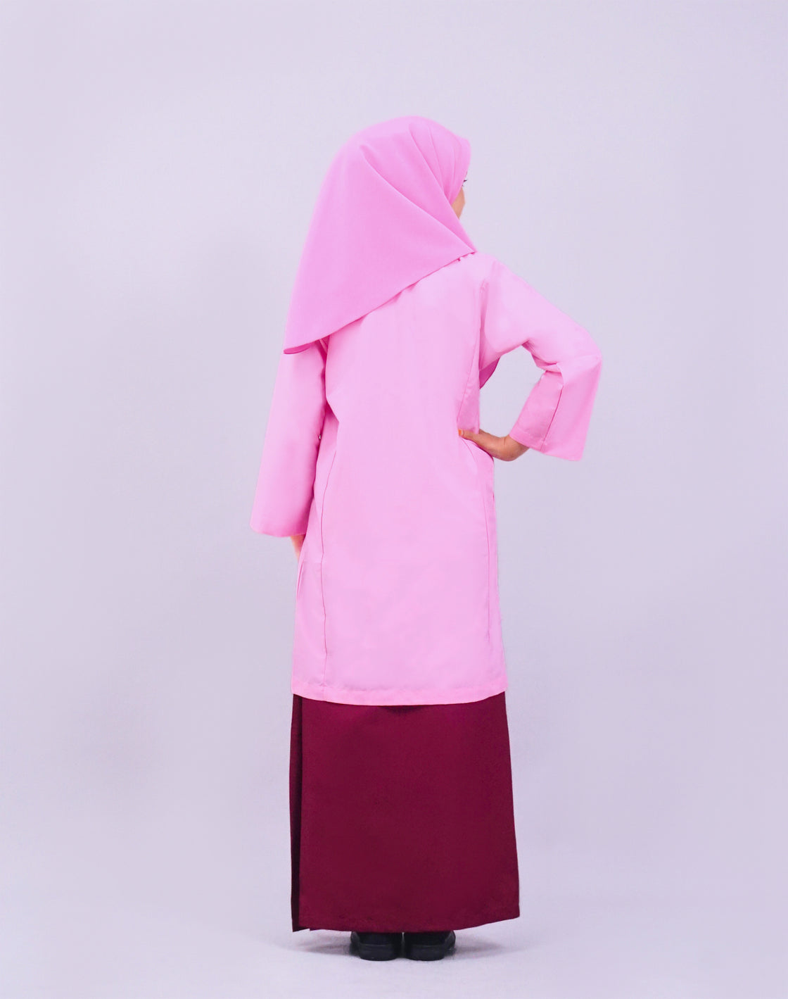 Canggih – Kain Sekolah Rendah – Merah Gelap CP008-MRN image 3