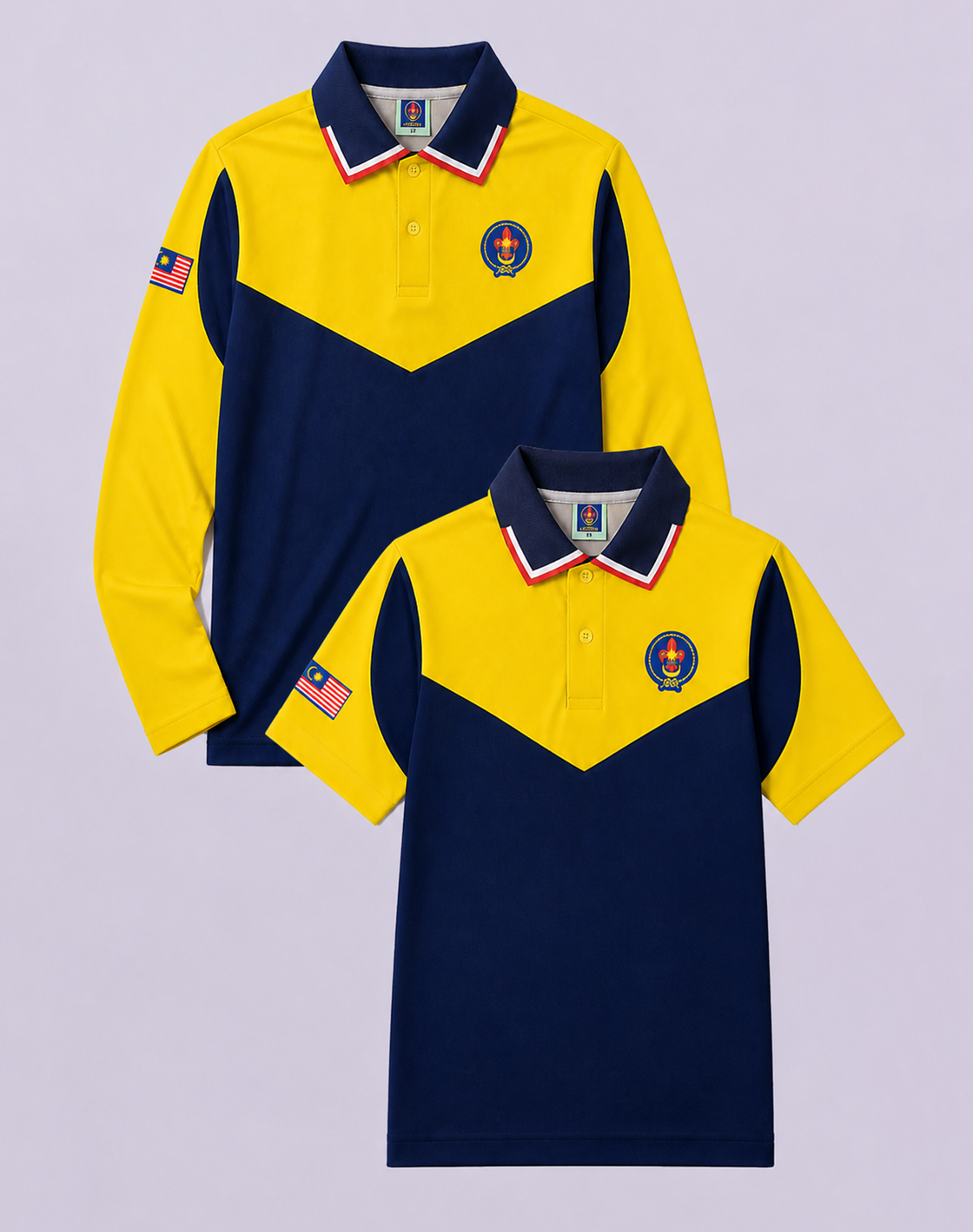 Baju-T Pengakap Kanak-Kanak Lengan Pendek / Panjang