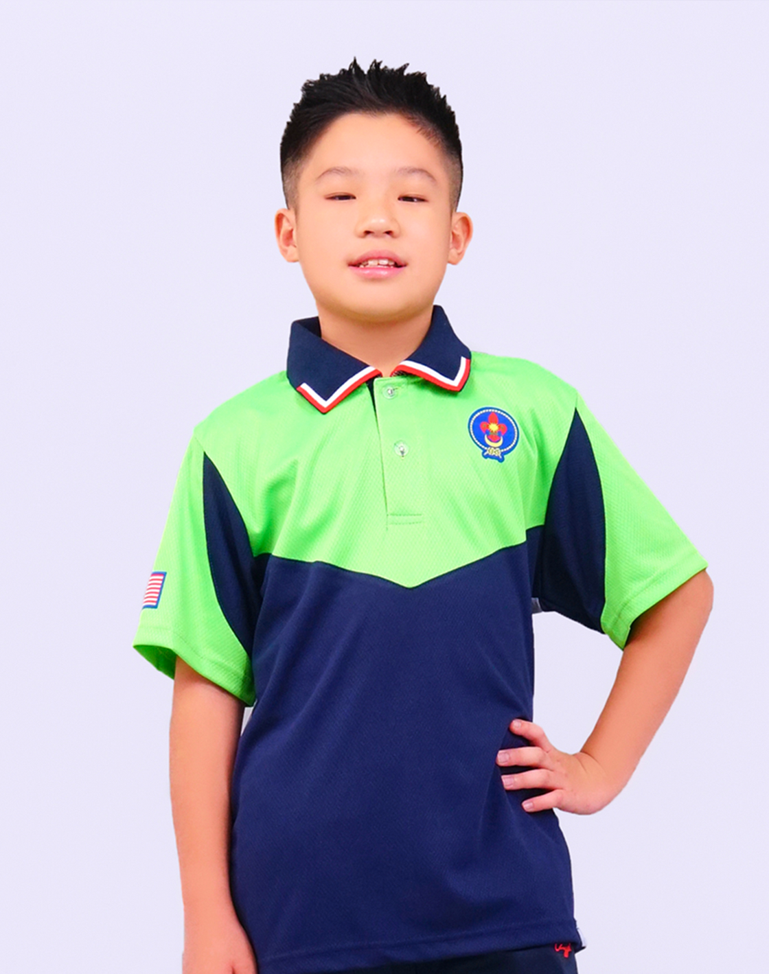 Baju-T Pengakap Muda Lengan Pendek / Panjang