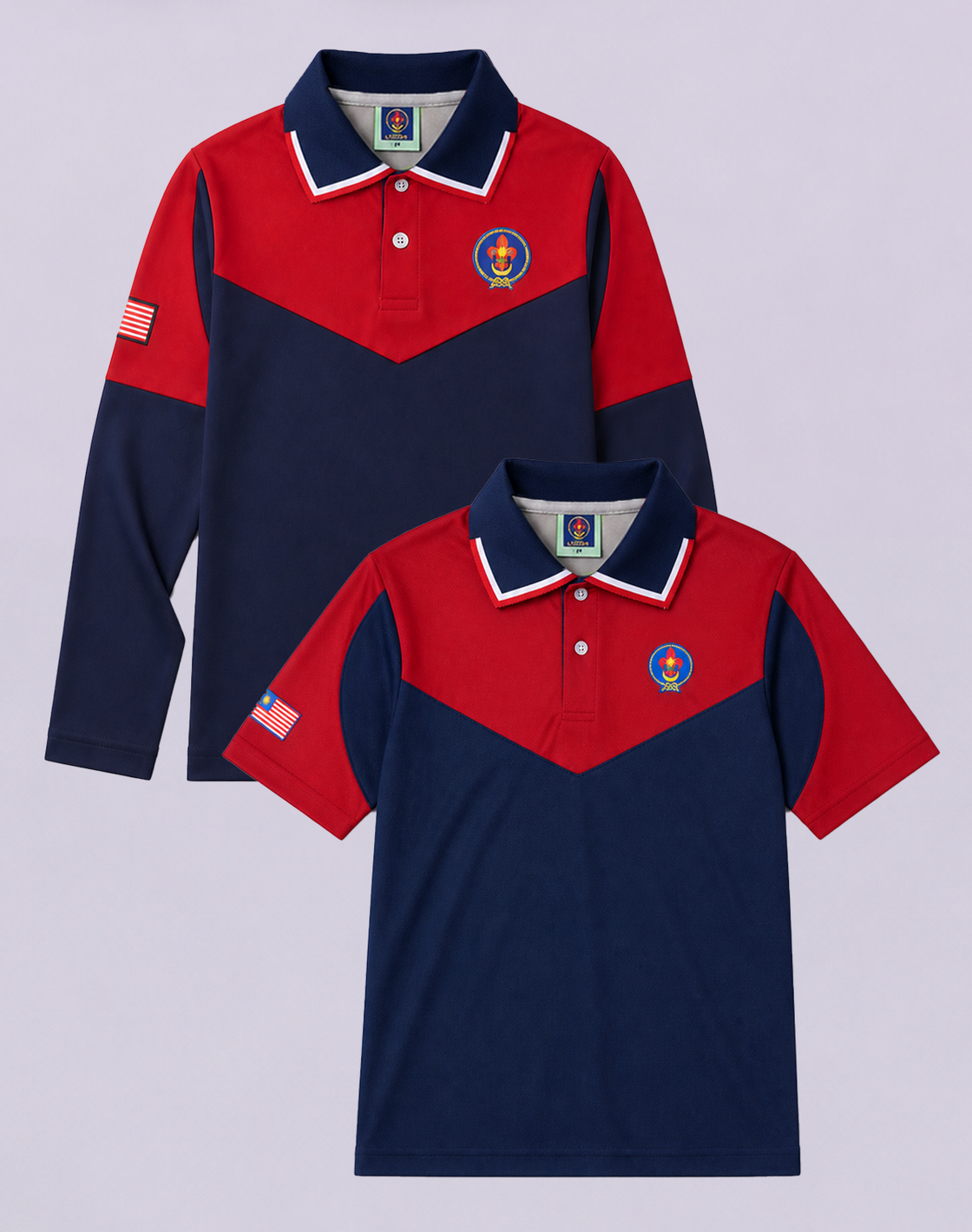 Baju-T Pengakap Remaja Lengan Pendek / Panjang