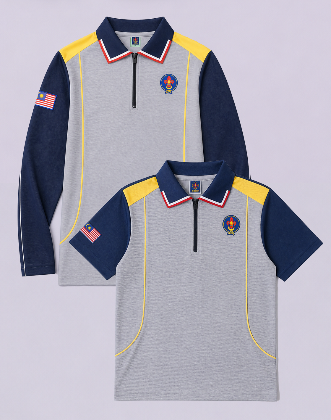 Baju-T Pengakap Pemimpin Lengan Pendek / Panjang