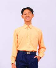 Canggih – Kemeja Sekolah Lengan Panjang (Kolar Keras) – Oren Cair CP021-OR image 2
