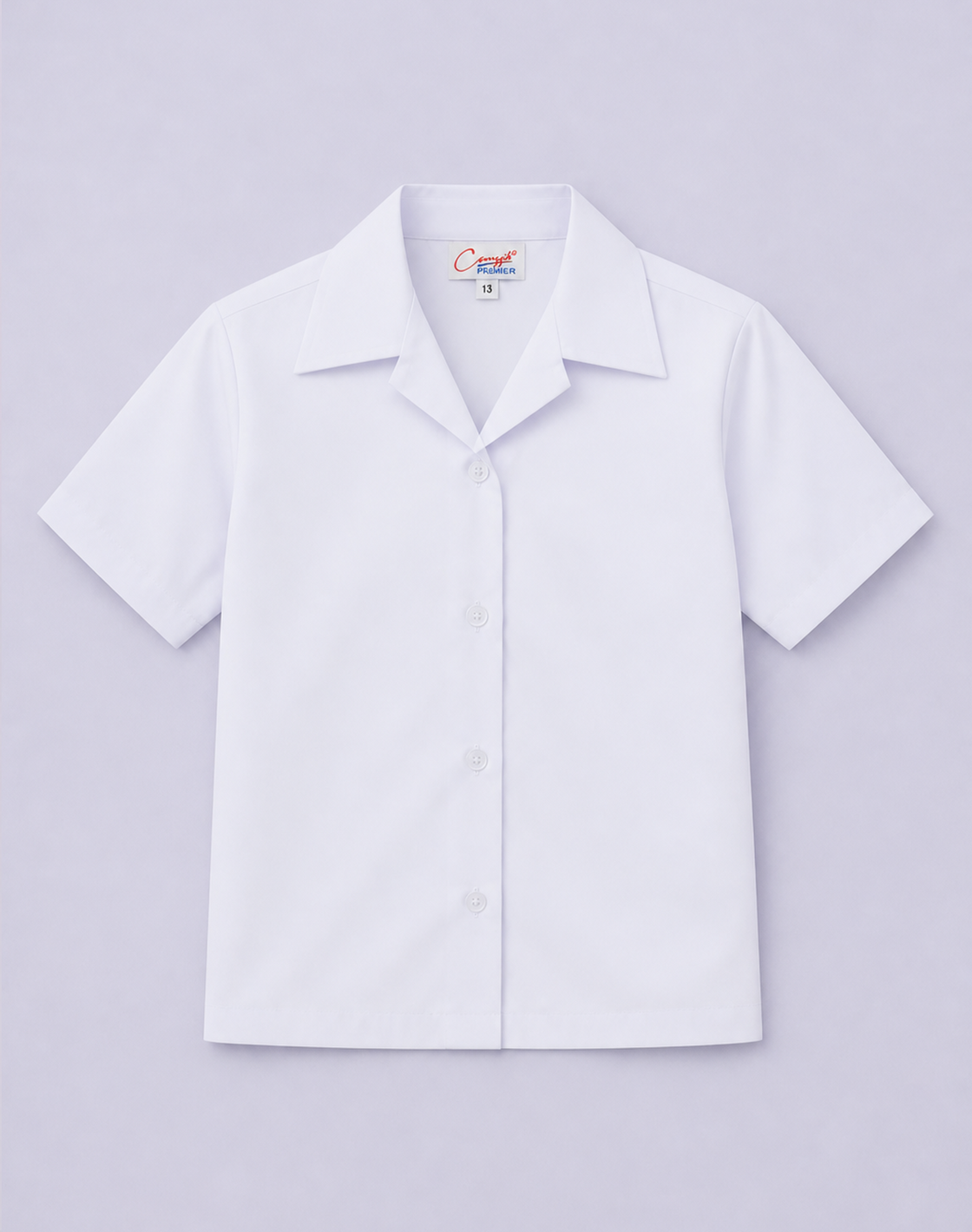 Canggih – Baju Sekolah Kemeja Perempuan Lengan Pendek – Putih CP006-PGB image 1