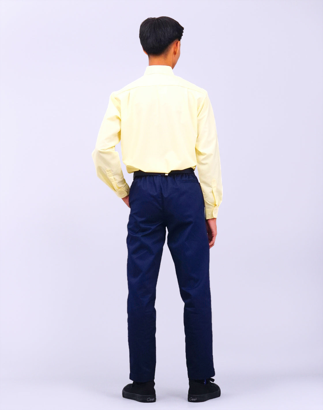Canggih – Kemeja Sekolah Lengan Panjang (Kolar Keras)  – Kuning Cair CP021-LYL image 5