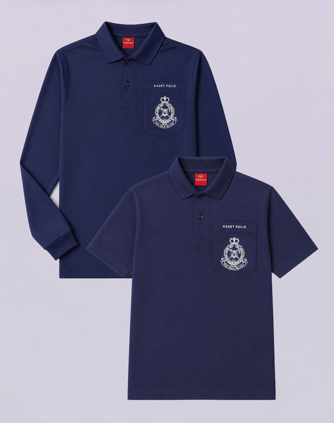 Baju-T Kadet Polis Lengan Pendek / Panjang