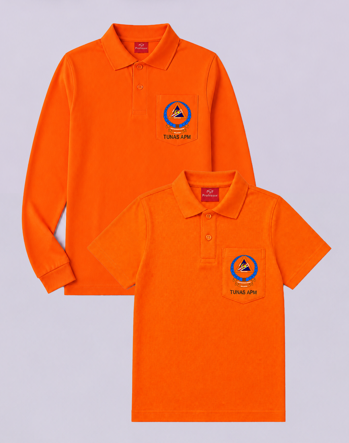 Baju-T Tunas Kadet Angkatan Pertahanan Awam Lengan Pendek / Panjang