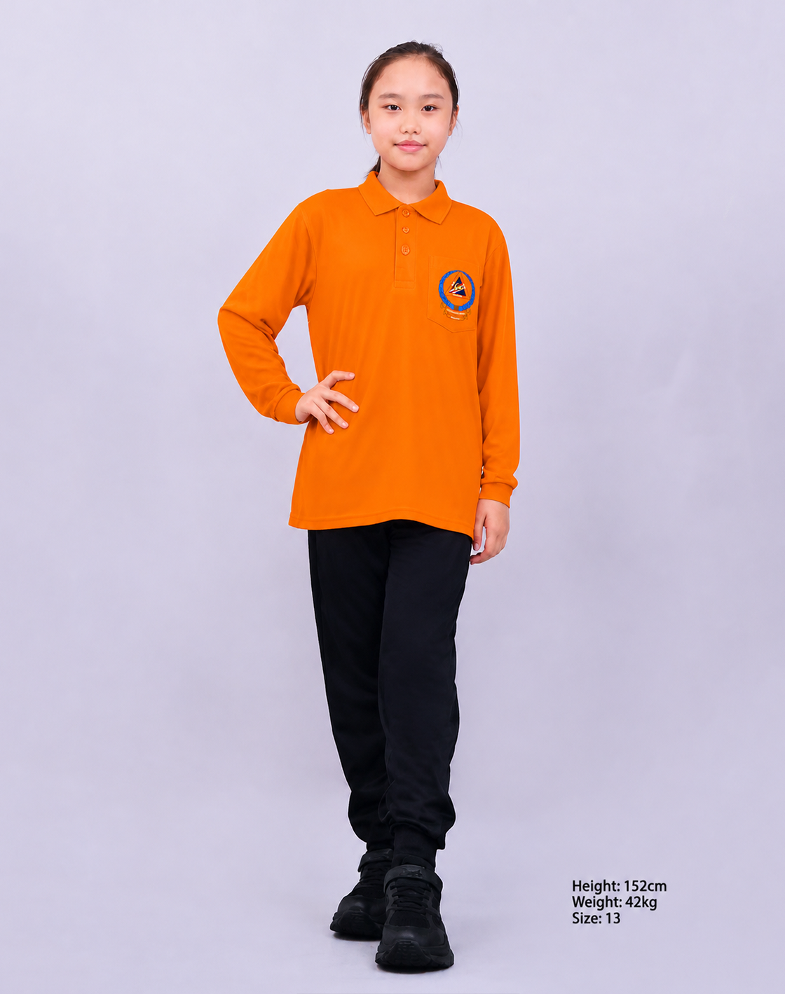 Baju-T Kadet Angkatan Pertahanan Awam Lengan Panjang