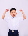 Canggih – Baju Kemeja Lengan Pendek Berkolar - Putih CP001-BS image 0