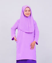 Canggih Baju Sekolah Lengan Panjang Berkolar Bulat - Ungu CP009-LPL image 0