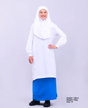 Canggih – Baju Kurung Ummi Sekolah Agama – Putih CU-009 image 2