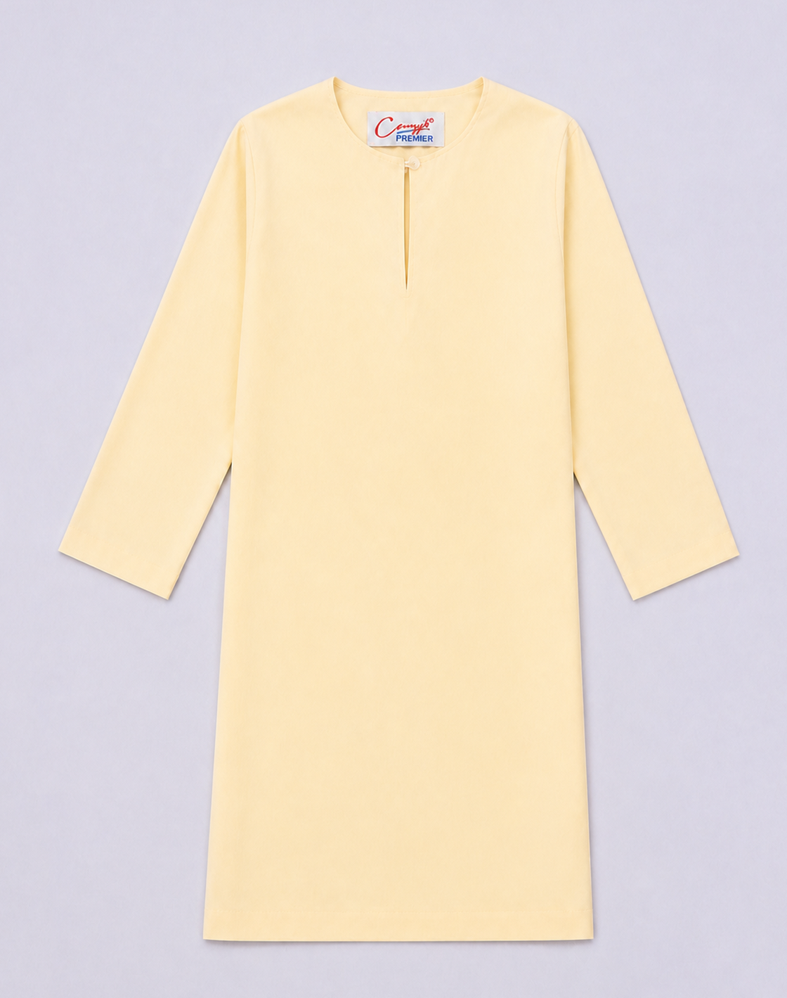 Canggih – Baju Sekolah Lengan Panjang(Berkolar bulat) – Coklat Cair CP009-LBR image 1