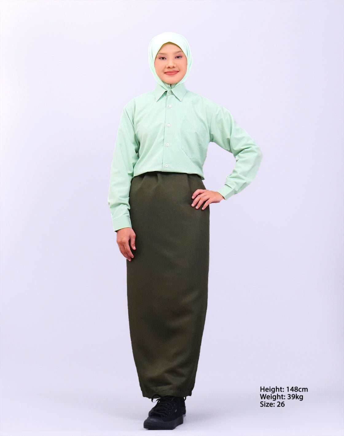 Canggih – Kain Pengawas Sekolah – Hijau Gelap CP028-OLG image 2