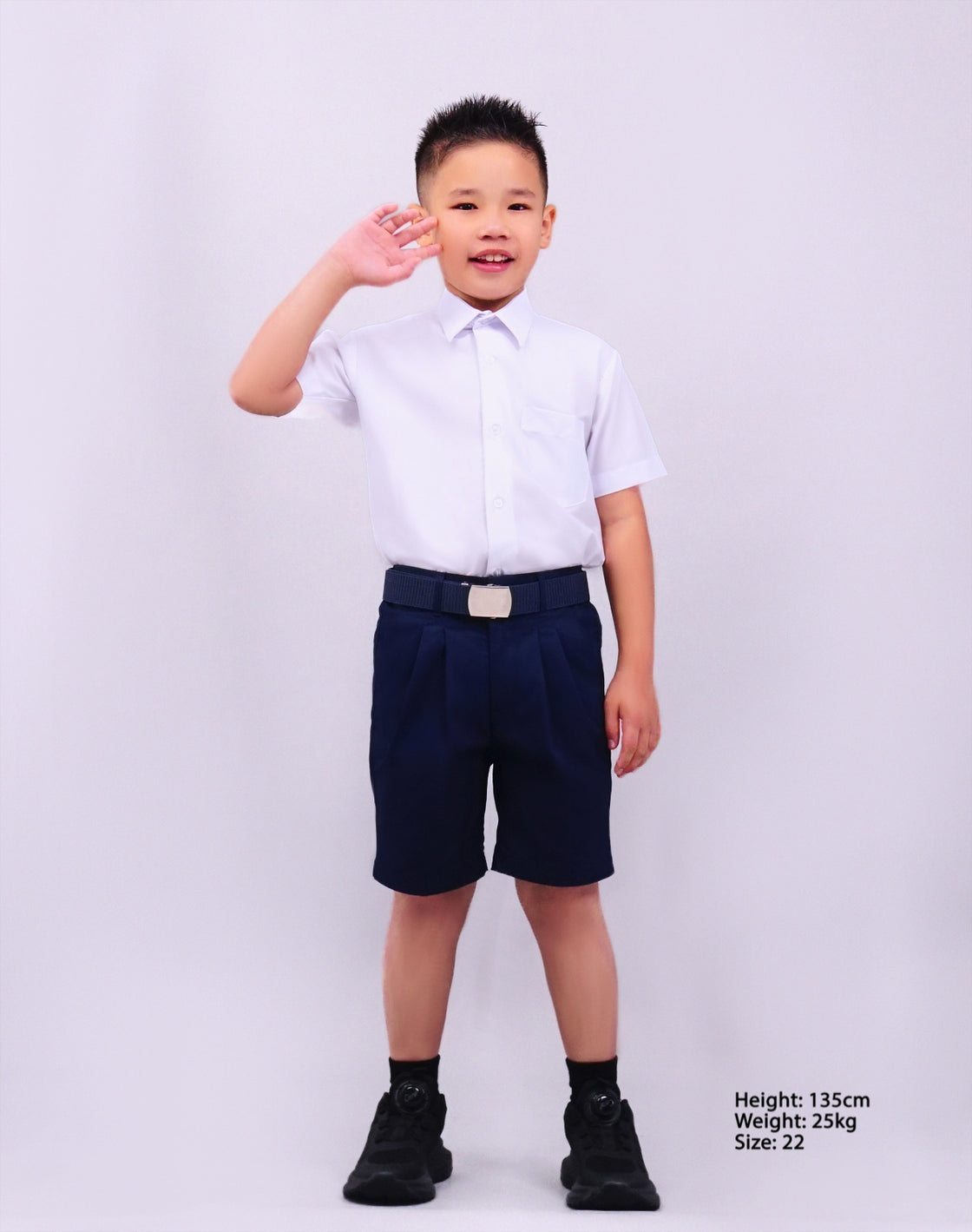 Canggih - Seluar Sekolah Pendek - Biru Gelap CP002-PBSP image 2