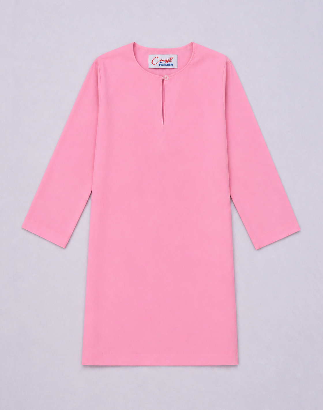 Canggih – Baju Sekolah Lengan Panjang(Berkolar bulat) – Merah Jambu CP009-LPK image 1
