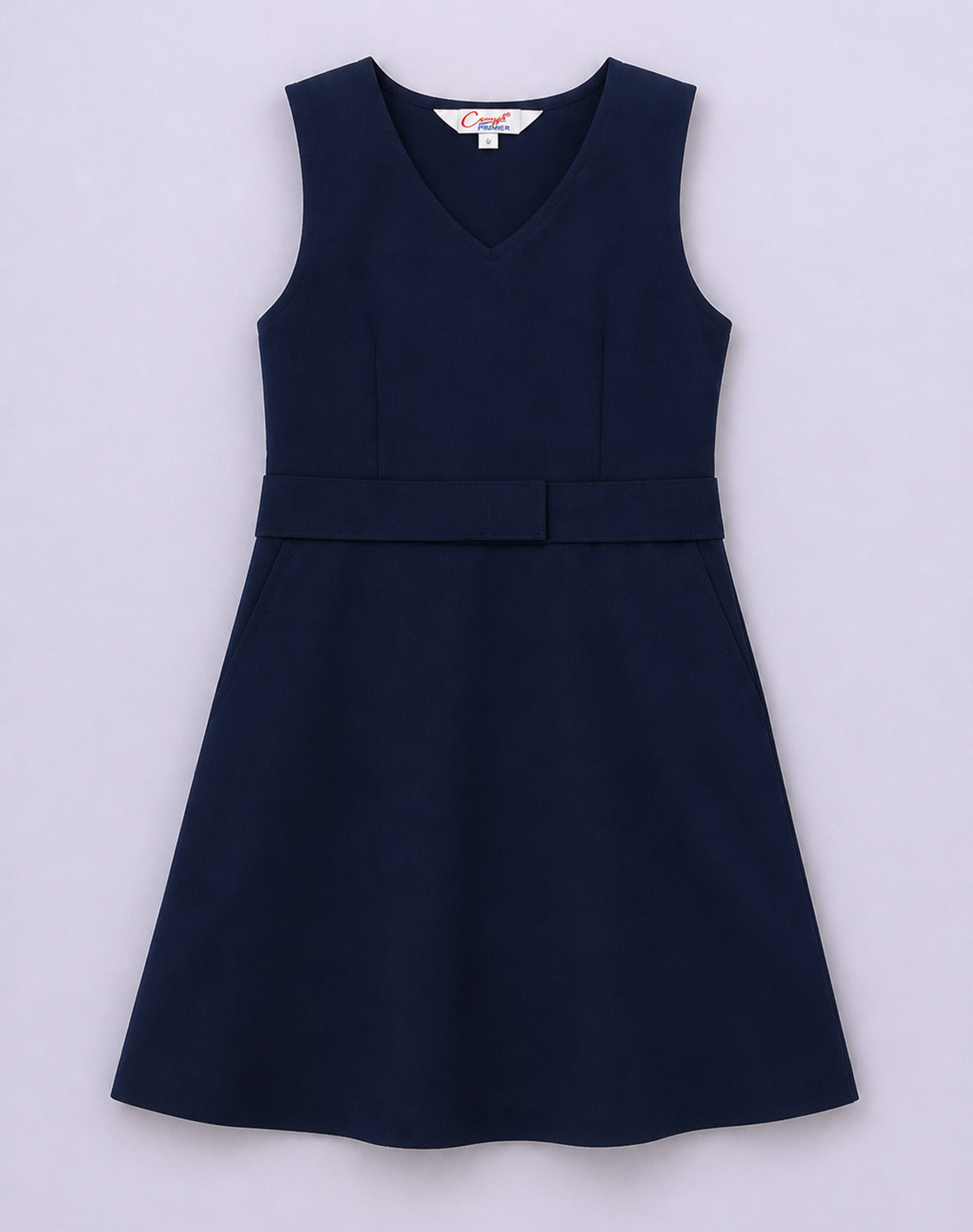 Canggih - Pinafore Sekolah Rendah - Biru Gelap CP007-PGP image 1