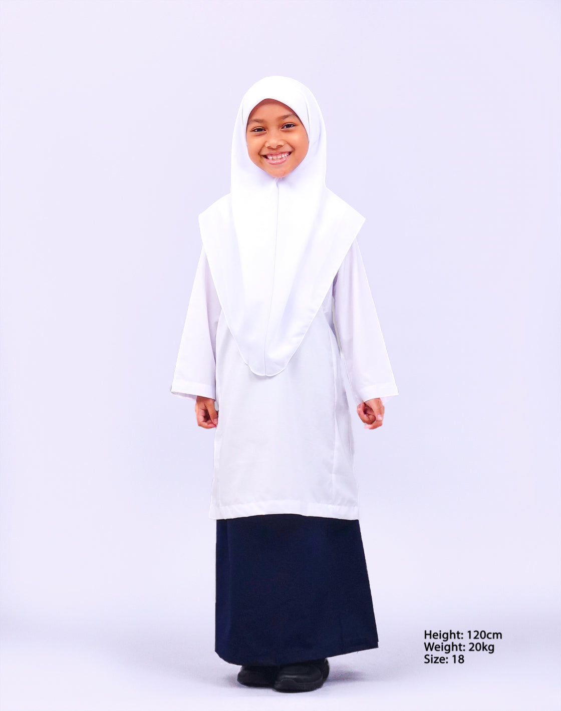 Canggih – Kain Susun Tepi Sekolah Rendah – Biru Gelap CP008-PGLS image 2
