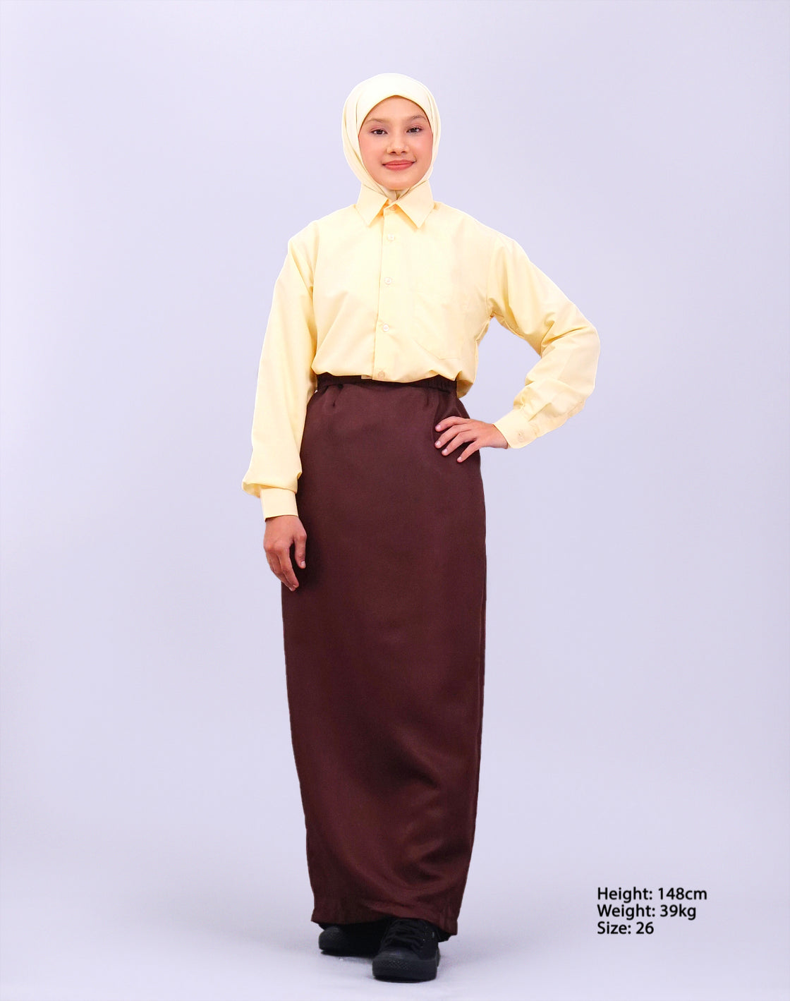 Canggih – Kain Pengawas Sekolah – Coklat Gelap CP028-DBR image 2