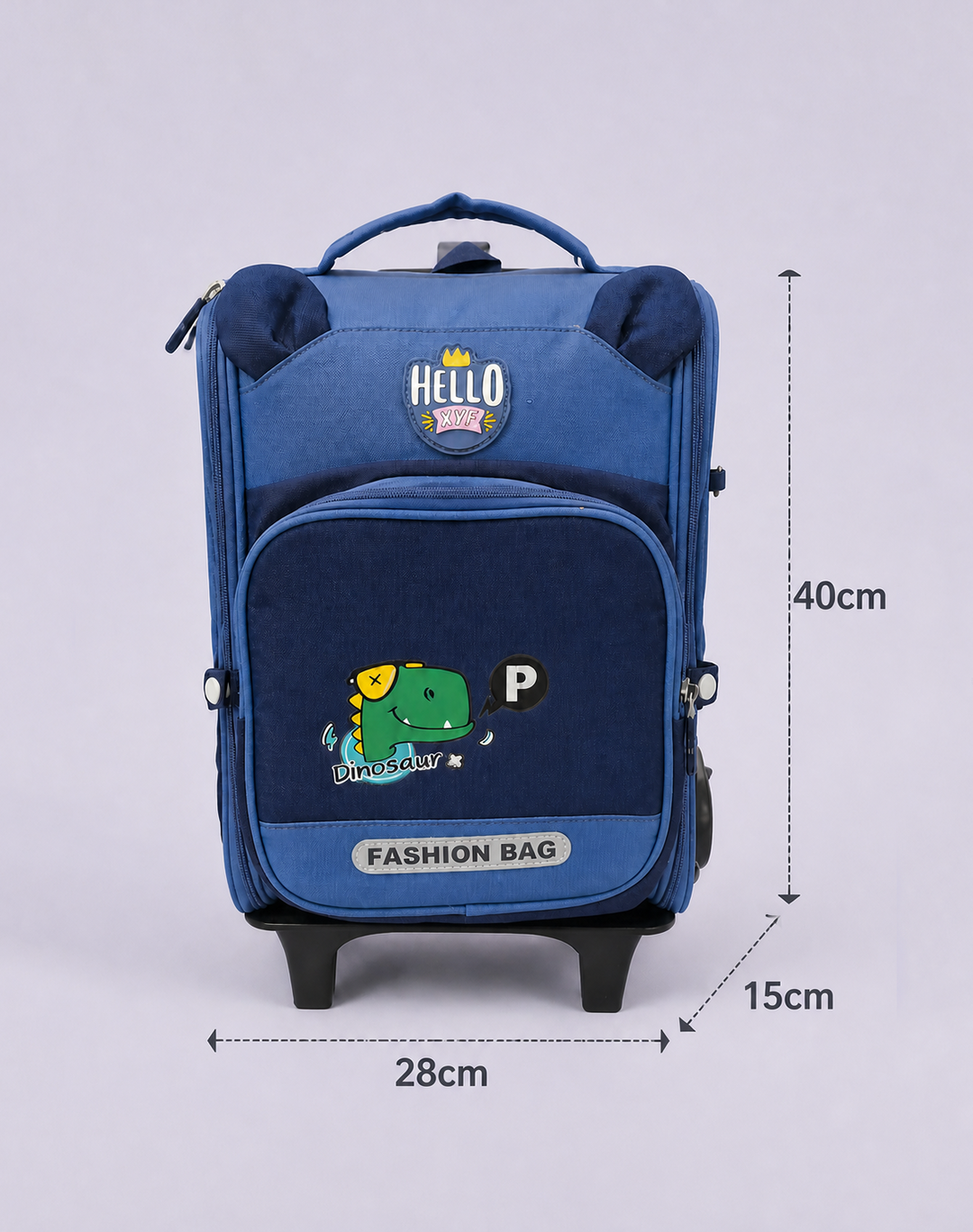 Beg Troli Sekolah Rendah Boxy Dinosaur