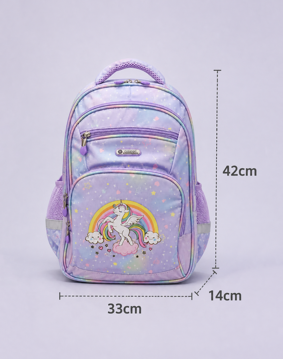 Beg Galas Sekolah Unicorn Pelangi