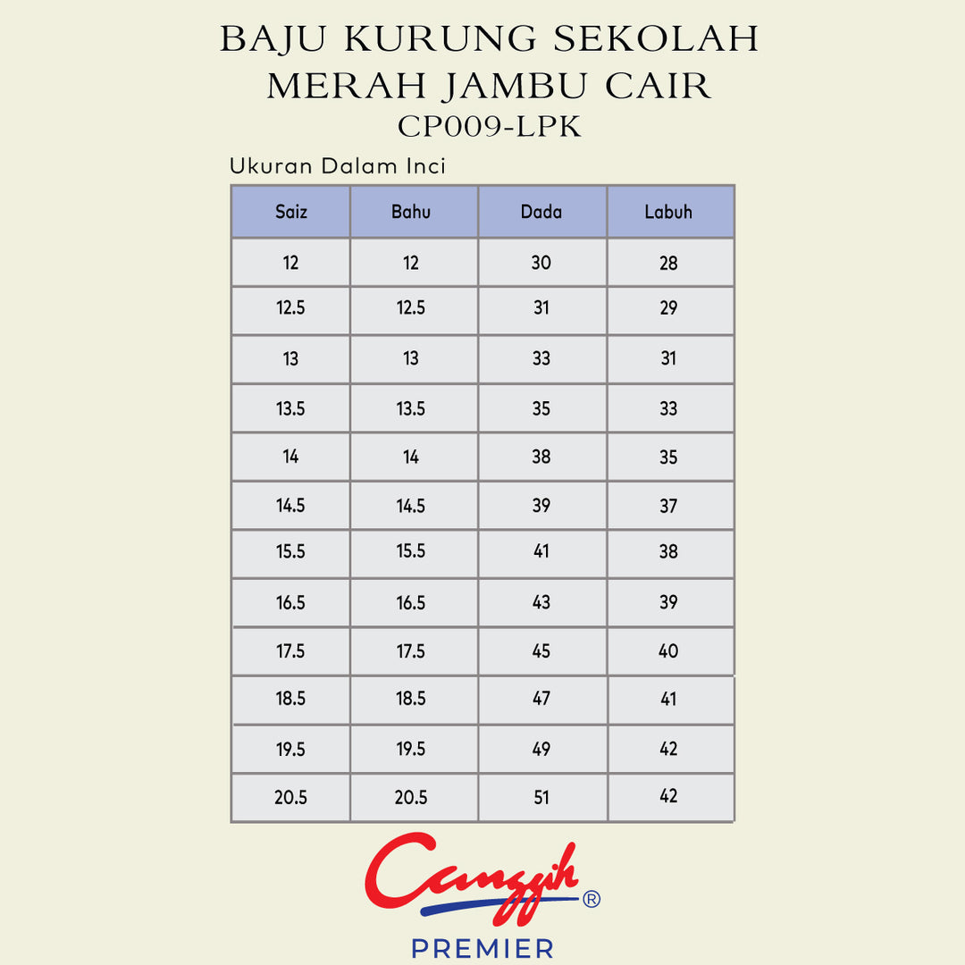 Baju Kurung Sekolah Merah Jambu Cair