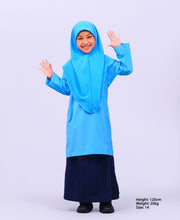 Baju Kurung Sekolah Biru