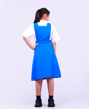 Pinafore Sekolah Menengah Biru Turquoise