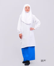 Kain Kurung Sekolah Menengah Biru Turquoise