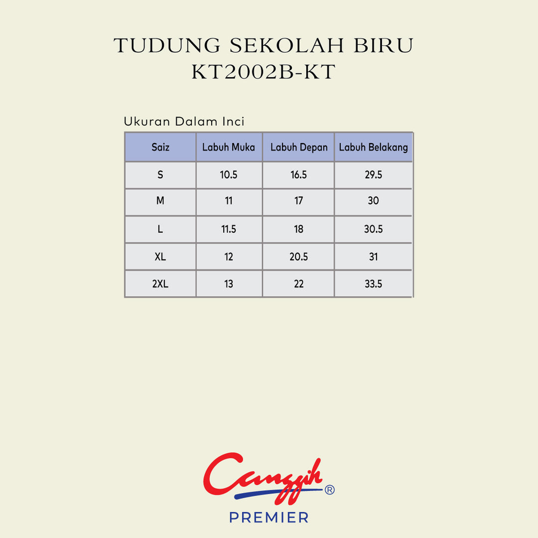 Tudung Sekolah Biru