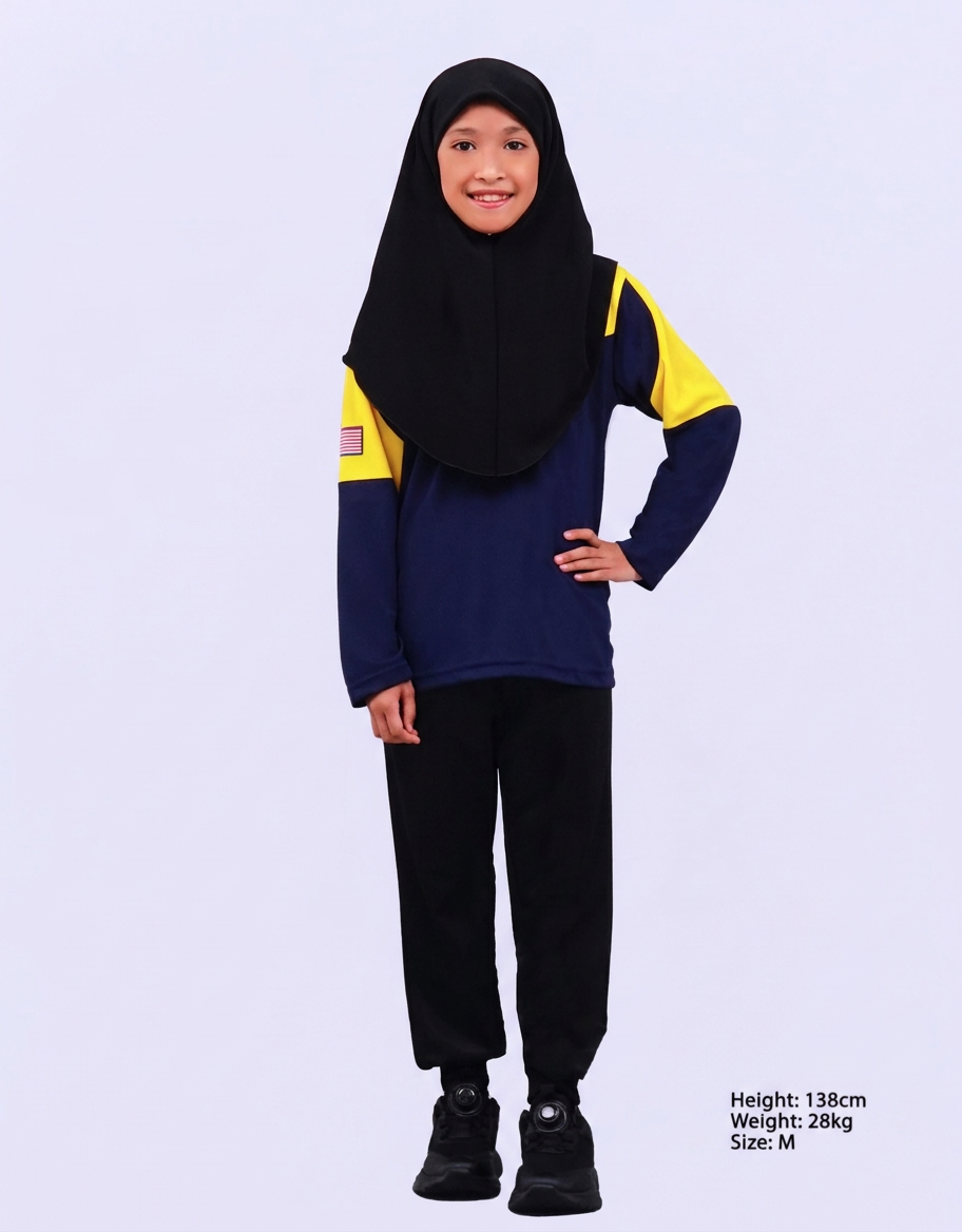 Baju-T Pengakap Kanak-Kanak Lengan Pendek / Panjang