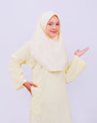 Canggih – Baju Sekolah Lengan Panjang(Berkolar bulat) – Kuning Cair CP009-LYL image 0