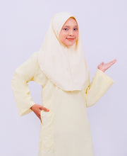 Canggih – Baju Sekolah Lengan Panjang(Berkolar bulat) – Kuning Cair CP009-LYL image 0