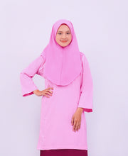 Canggih – Baju Sekolah Lengan Panjang(Berkolar bulat) – Merah Jambu CP009-LPK image 0