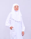 Canggih – Baju Kurung Ummi Sekolah Agama – Putih CU-009 image 0