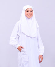 Canggih – Baju Kurung Ummi Sekolah Agama – Putih CU-009 image 0