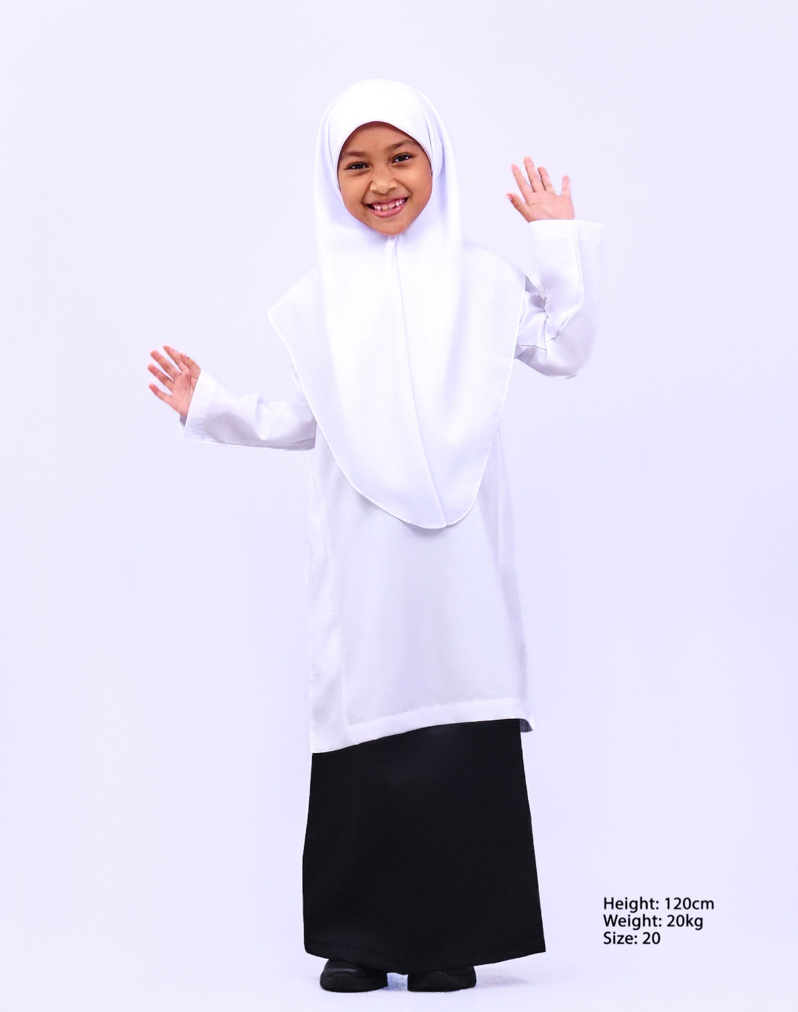 Canggih – Kain Sekolah Rendah – Hitam CP008-BLK image 2
