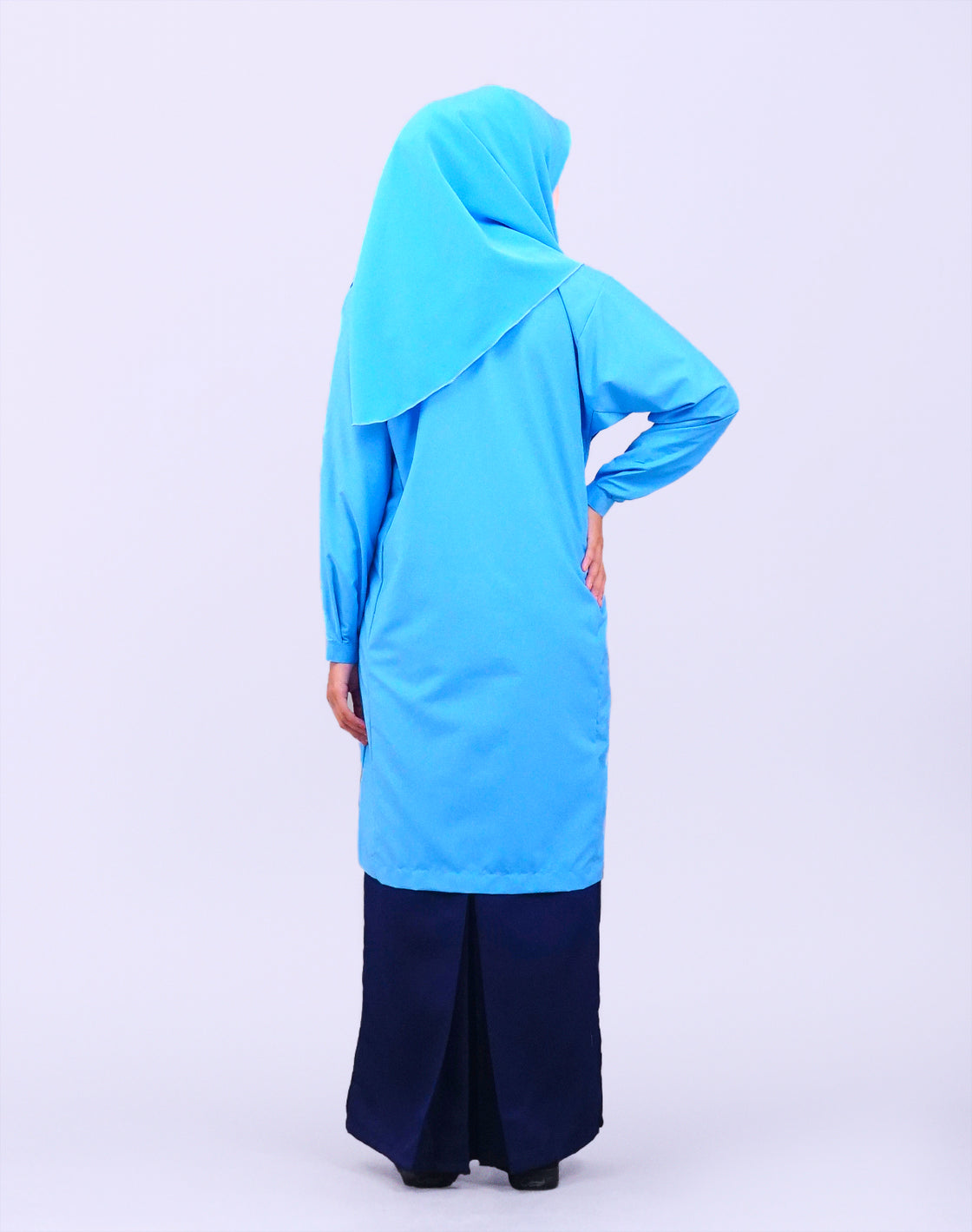 Canggih – Baju Kurung Ummi Sekolah Agama – Biru CU-009B image 3