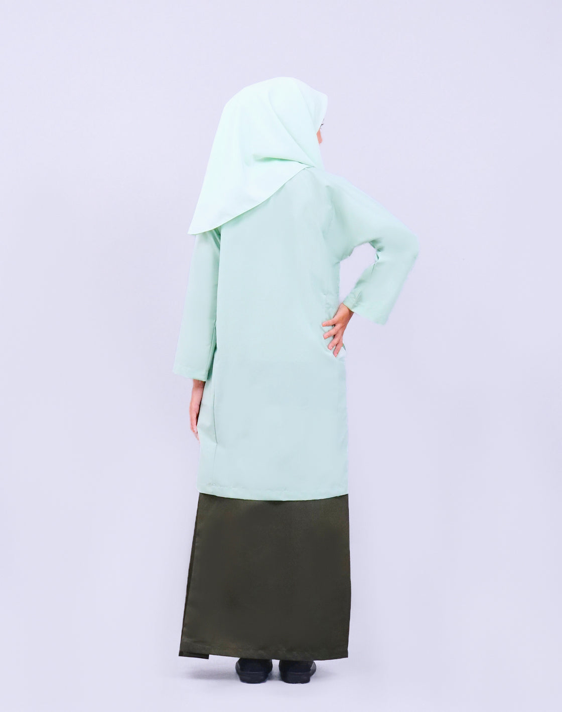 Canggih – Kain Sekolah Rendah – Hijau Gelap CP008-OLG image 3