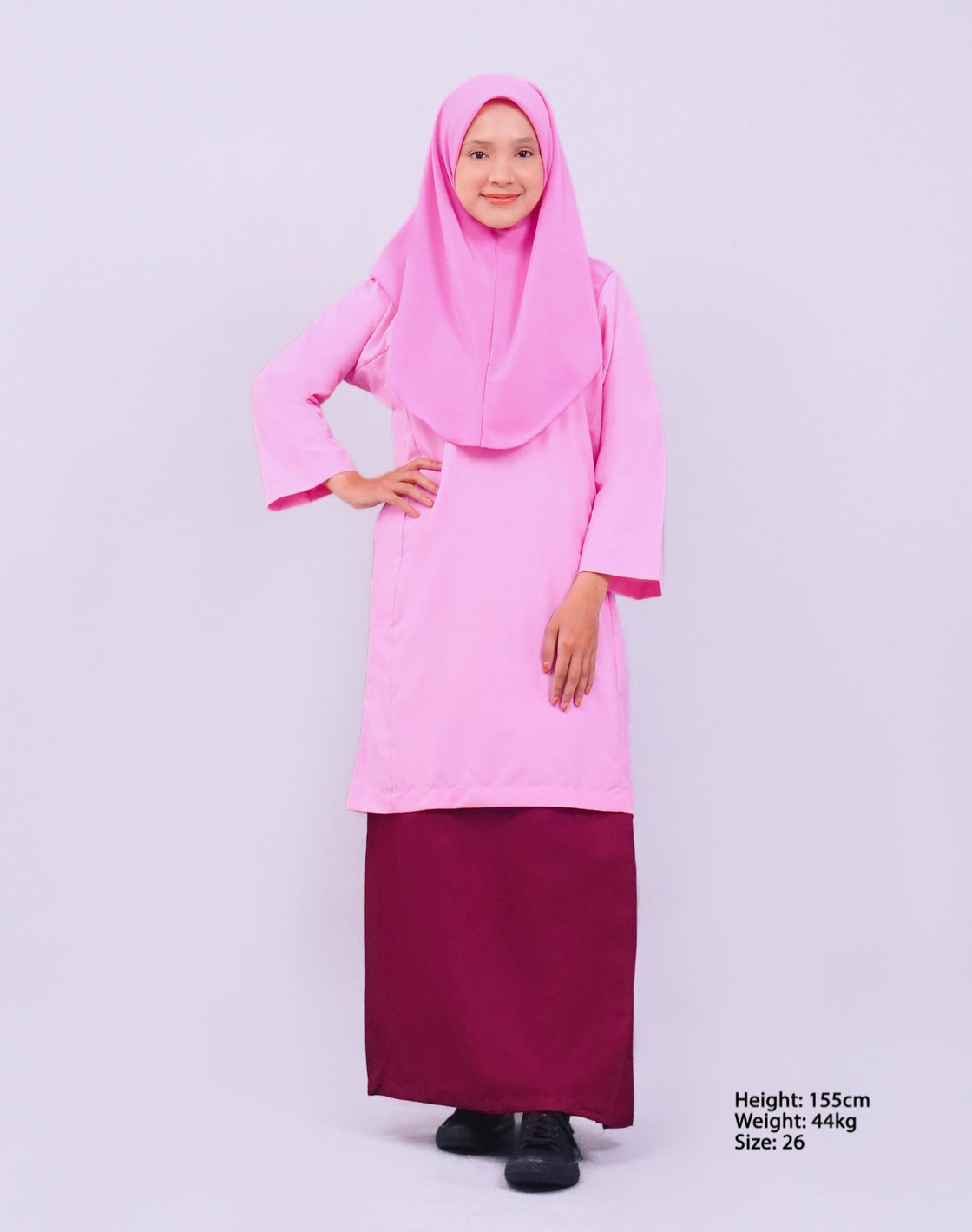 Canggih – Kain Sekolah Rendah – Merah Gelap CP008-MRN image 2
