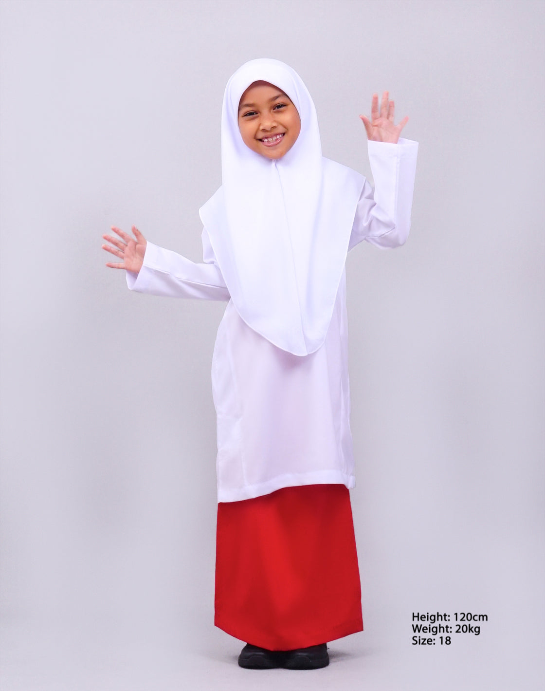 Canggih – Kain Kurung Pengawas Sekolah Agama – Merah CP016-LR image 2