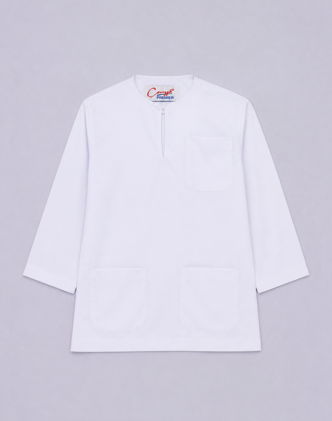 Canggih - Baju Melayu Johor Sekolah Agama - Putih BJ401-B image 1