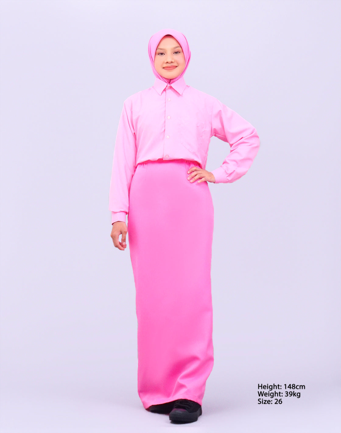 Canggih – Kain Pengawas Sekolah – Merah Jambu CP028-PNK image 2